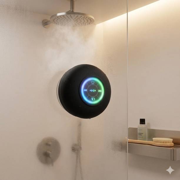 PLUSESTORE Wireless Shower Music Speaker with Handsfree Calling 3 W Bluetooth Laptop/Desktop Speaker