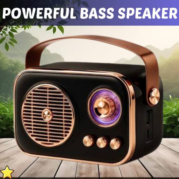 YAROH Saregama (PORTABLE BLUETOOTH SPEAKER) Fm Radio Speaker With Deep Bass SoundNG251 10 W Bluetooth Laptop/Desktop Speaker