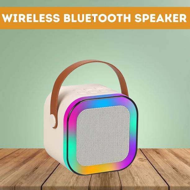 GUGGU W12 (PORTABLE WIRELESS BLUETOOTH SPEAKER) Dynamic Thunder Sound & RGB LightI156 10 W Bluetooth Laptop/Desktop Speaker