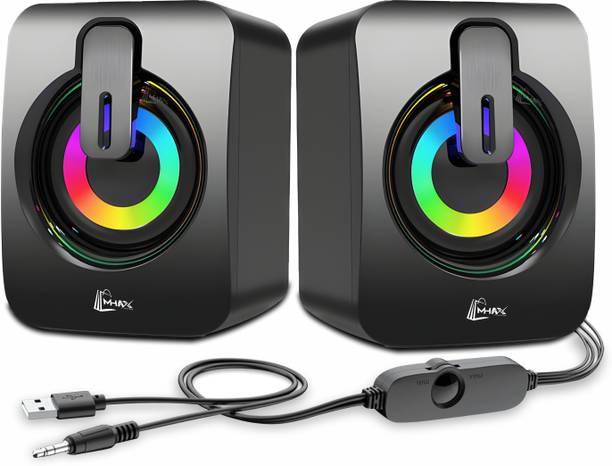 MHAX RGB Multimedia Speakers High Bass USB Powered Desktop 3 W Laptop/Desktop Speaker 3 W Laptop/Desktop Speaker