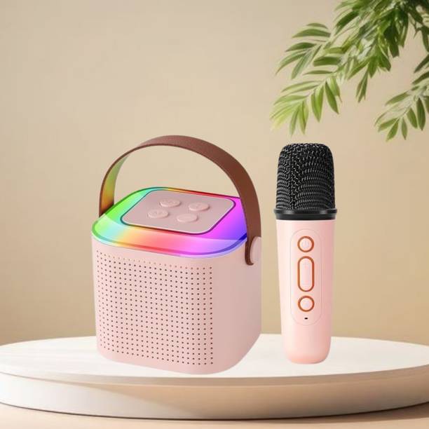 SACRO Y1 (PORTABLE WIRELESS SPEAKER) With Karaoke Mic and High Quality SoundA97 10 W Bluetooth Laptop/Desktop Speaker