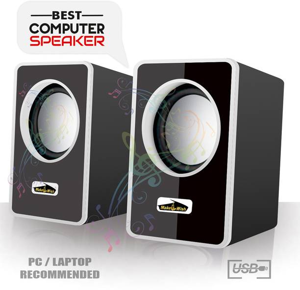 Make Ur Wish Multimedia Sound Bass Subwoofer Speaker System for PC Laptop 3 W Laptop/Desktop Speaker