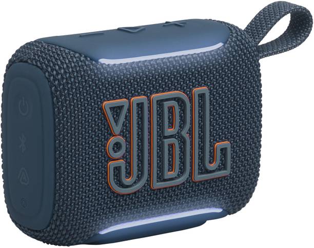JBL Go 5, ambient edge lighting, 10Hrs of Playtime, Auracast, Water & Dust Proof 4.8 W Bluetooth Speaker