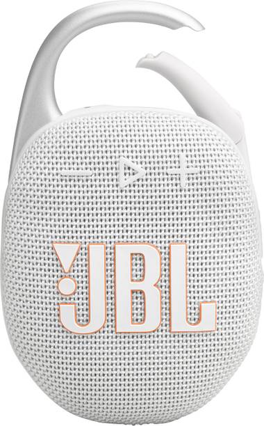 JBL Clip 5 with 12hrs of Playtime,Pro Sound, Integrated Carabiner,Dust & Waterproof 7 W Bluetooth Speaker