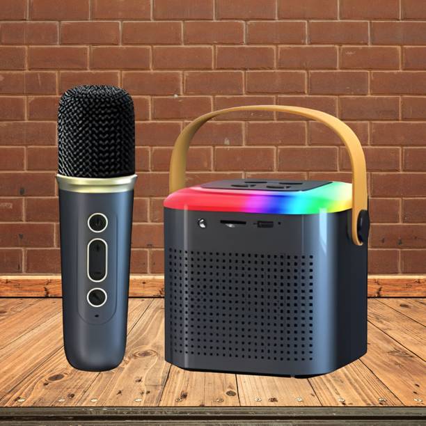 FRONY Bluetooth Speaker Support FM/AUX/USB With Karaoke Mic and High Quality SoundU62 10 W Bluetooth Speaker