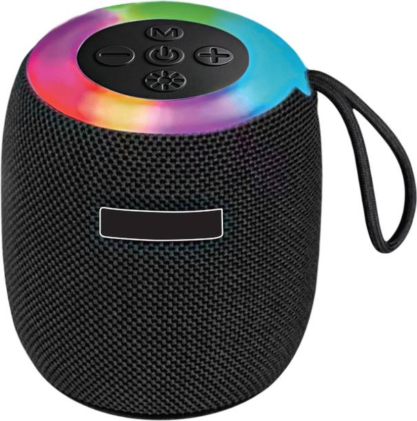 Mewiq 360 Degree Portable Wireless BT Speaker with RGB Lights,Stereo, BT5.3 Speaker-1 5 W Bluetooth Speaker