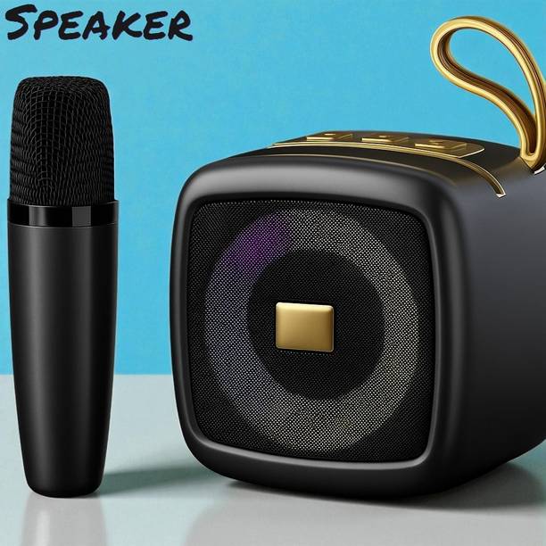 Ziddjeet X156 Rechargeable Karaoke Microphone & Speaker – Wireless & Easy to Use 5 W Bluetooth Speaker