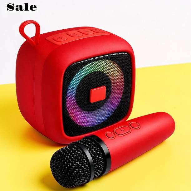 Stybits X54 RGB LED Bluetooth Speaker with Wireless Mic | Portable Party Speaker 10 W Bluetooth Speaker