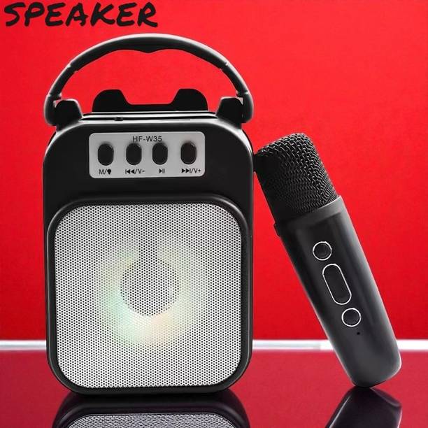 Shamsa A186 Rechargeable Karaoke Microphone & Speaker – Wireless & Easy to Use 5 W Bluetooth Speaker