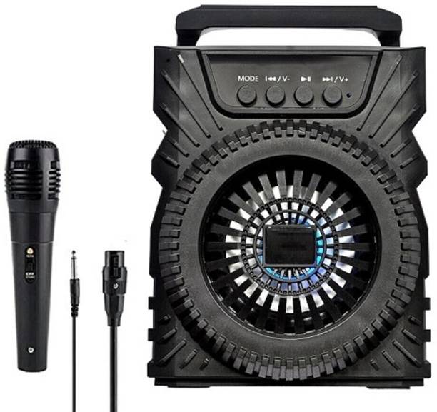 RECTITUDE Portable and Lightweight Bluetooth Speaker Wireless Indoor Outdoor with RGB LED 5 W Bluetooth Speaker