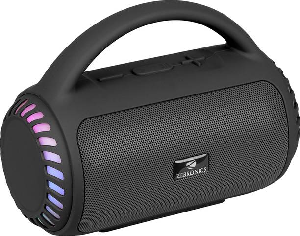 ZEBRONICS County 5 plusTWS, USB,8 Multi-Color LED Modes,Call Function,Deep Bass 8 W Bluetooth Speaker