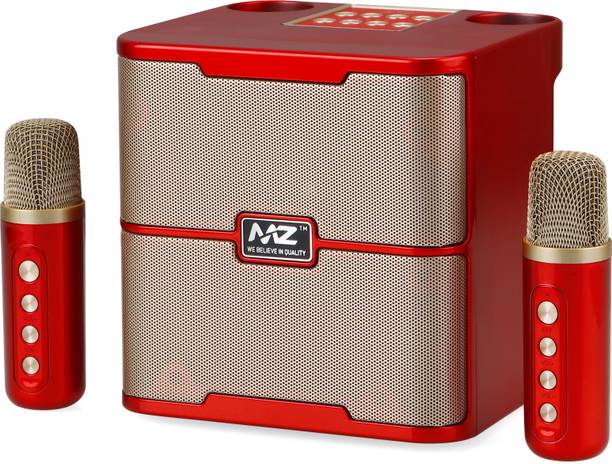 MZ M203 (PORTABLE BLUETOOTH SPEAKER) Dynamic Sound with 2 wireless mics Karaoke 20 W Bluetooth Speaker