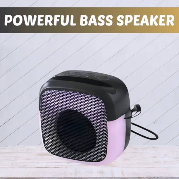 house of common Portable Bluetooth Speaker - Dynamic Sound with Flashing LED Party Lights_HQ 5 W Bluetooth Speaker