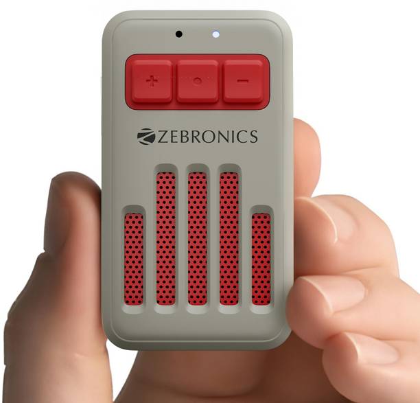 ZEBRONICS CLIPPER, 4 W, Wearable BT Speaker with Mic, 20h Playback, BTv5.3 4 W Bluetooth Speaker