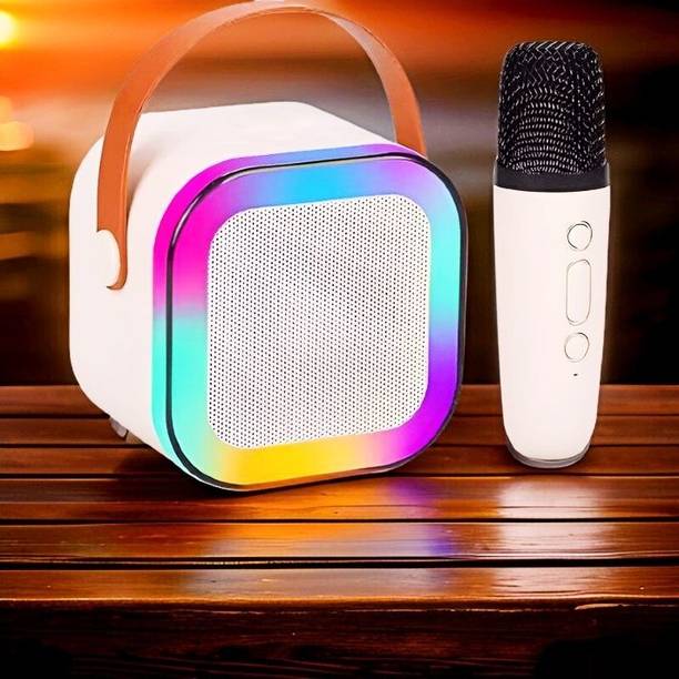 NHOUSE Karaoke Speaker K12: Party POP Wireless Bluetooth Speaker with Mic, RGB 78 9 W Bluetooth Speaker