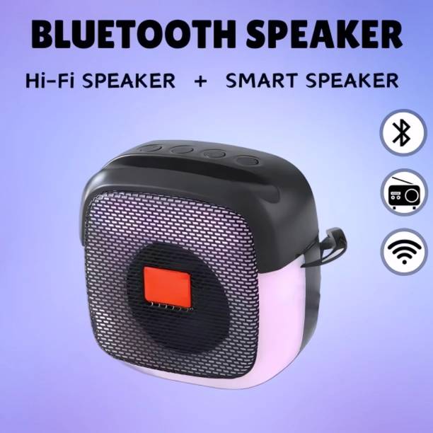 house of common Bluetooth Mini Boom Powerful Punch with Glowing LED Spectrum_RX 5 W Bluetooth Speaker
