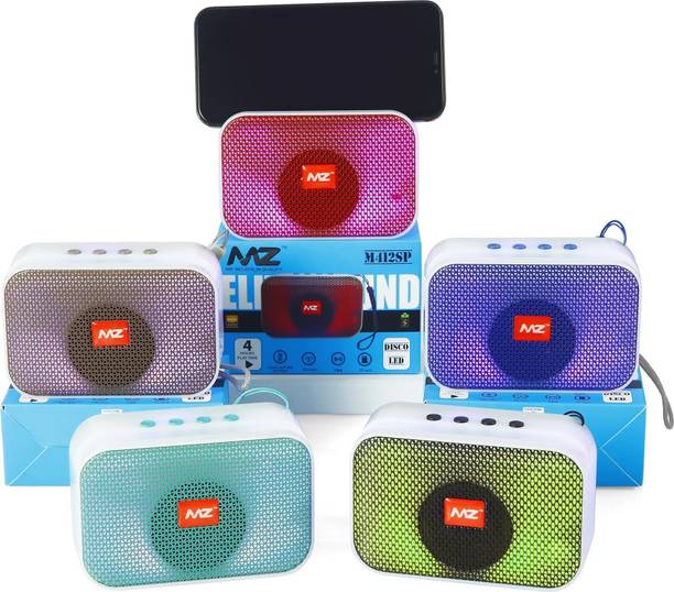 MZ M412SP-PORTABLE BLUETOOTH SPEAKER-Dynamic Thunder Sound with High Bass 5 W Bluetooth Speaker