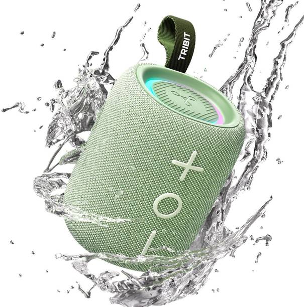 Tribit Storm Box Mini Plus, with SubWoofer-Grade Bass, IPX7 Waterproof 12H Playtime 12 W Bluetooth Speaker