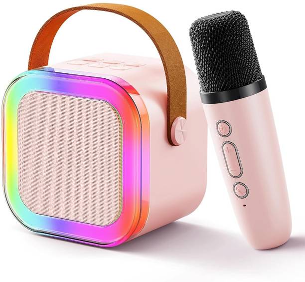 BDS Machine for Kids Adults with Wireless Mics Portable Bluetooth Speaker Microphone