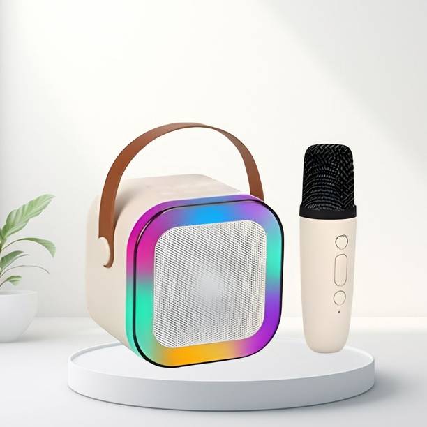 Clairbell K12 Bluetooth Speaker with wireless Karaoke Mic, Voice Effects BT5.1/TF CardV44 10 W Bluetooth Speaker