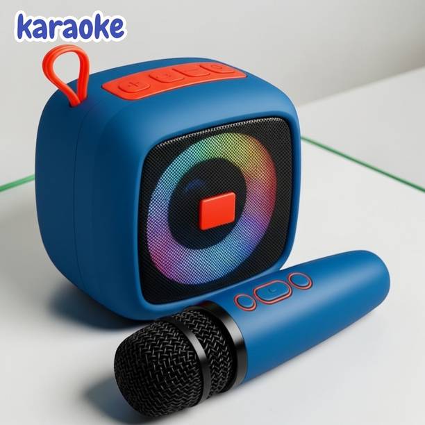 Sagaft X12 Mini Karaoke Machine with Wireless Microphone RGB Party Speaker 10 W Bluetooth Speaker