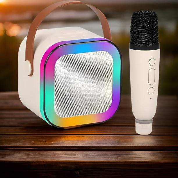 TRUWEL M02_K12 Kids' Mini Karaoke Machine: Bluetooth Speaker with Wireless Mic 5 W Bluetooth Speaker
