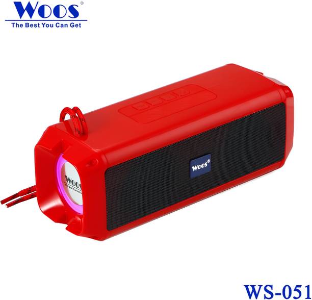 WOOS Wireless Portable Speaker with 3D Sound, Party Speakers with Ambient RGB Light 10 W Bluetooth Speaker