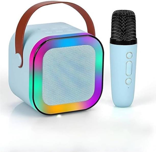 NHOUSE Wireless Karaoke Microphone for Toy Gift, Singing, Party and RGB Lighting 5 W Bluetooth Speaker