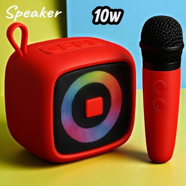Nilesawar X378 Mini Bluetooth Speaker with Microphone and LED Ring Light 10 W Bluetooth Speaker