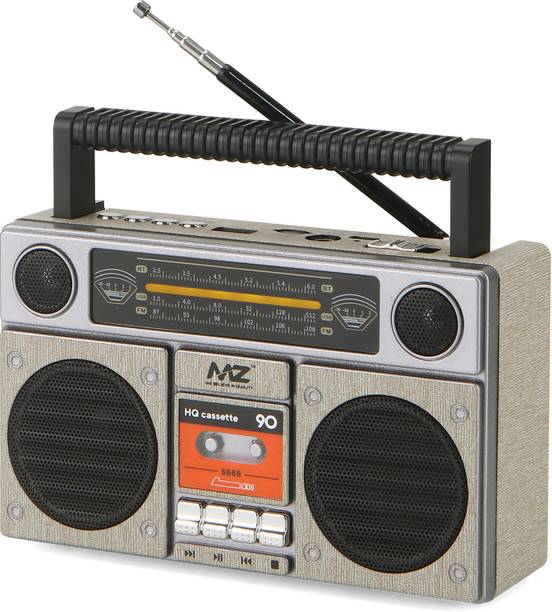 MZ S668 (RETRO RADIO SPEAKER) Multi-Functional Features with High Power & 1500mAh 8 W Bluetooth Speaker