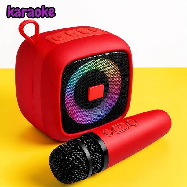 Ziddjeet X199 Kids Karaoke Speaker with Wireless Mic RGB Light Music Player 10 W Bluetooth Speaker