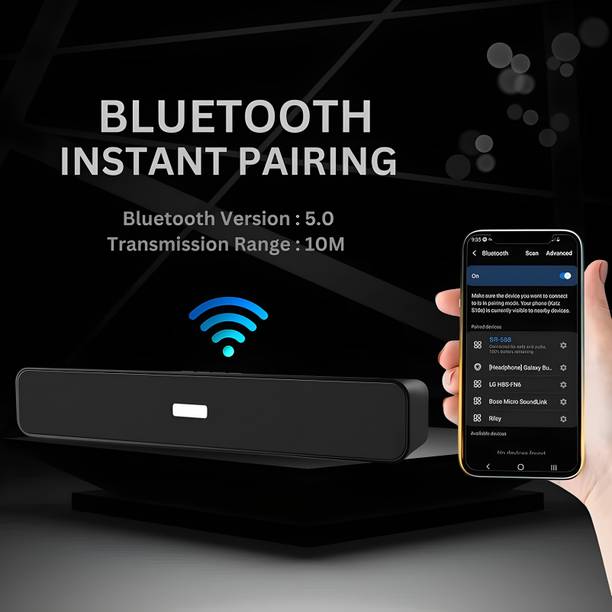 BVEXO High Sound Quality tv Sound Bar with detachable subwoofer SoundBar surround 20 W Bluetooth Speaker
