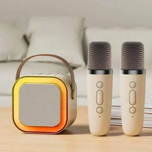 Boom Bass K12 Speaker | Wireless Bluetooth | Karaoke Mic With RGB NS18 10 W Bluetooth Speaker