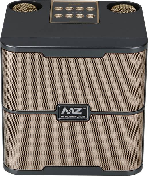 MZ M203 BLUETOOTH PORTABLE SPEAKER Sound Dynamic with Karaoke 2 wireless mics 20 W Bluetooth Speaker