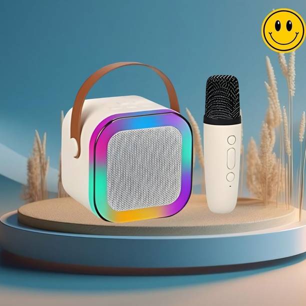 sickle Bluetooth Speaker with mic Karaoke, FM Radio, AUX, USB, SD, RGB Light EffectN426 10 W Bluetooth Speaker