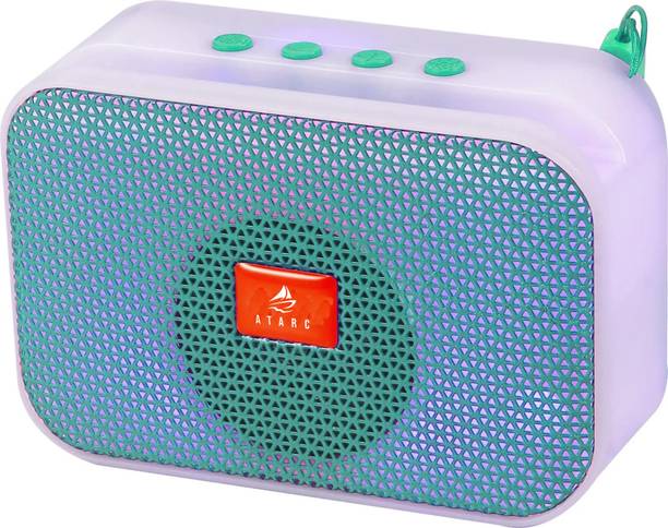 ATARC AT-611 Ultimate Hi-fi Stereo Sound Surround Upto 08 Hours Playback RGB Light 5 W Bluetooth Speaker