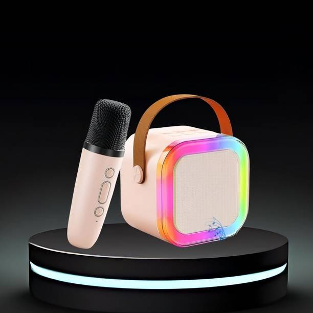 sickle Bluetooth Speaker with mic Karaoke, FM Radio, AUX, USB, SD, RGB Light EffectN148 5 W Bluetooth Speaker