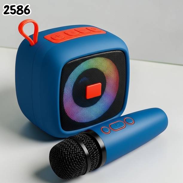 Nilesawar X312 Portable Karaoke Speaker with Wireless Microphone & Bass Sound System 10 W Bluetooth Speaker