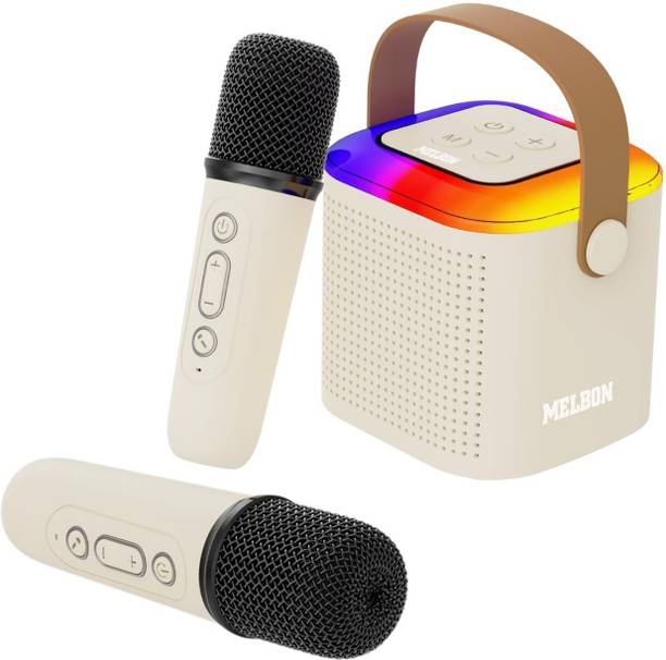 Melbon Mini Wireless Vocal Bluetooth Speaker with Voice Changer Bluetooth v5.3 10 W Bluetooth Speaker