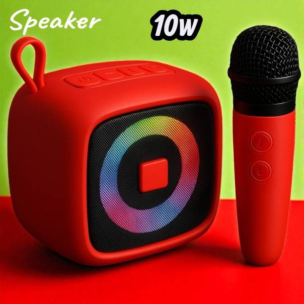 Nilesawar X233 Bluetooth Speaker and Mic Set for Music and Singing 10 W Bluetooth Speaker