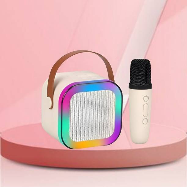 AAC Bluetooth Speaker with mic Karaoke, FM Radio, AUX, USB, SD, RGB Light EffectN247 10 W Bluetooth Speaker