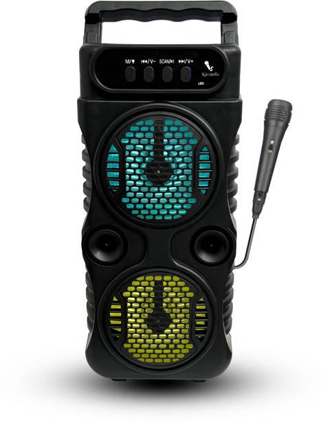 Musify BEST SELLING M55VP Wireless 3” Speaker Led Light subwoofer with Carry Handle 10 W Bluetooth Speaker