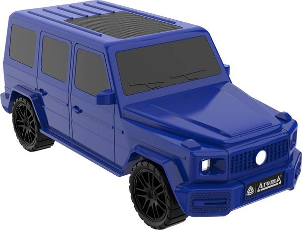 Aroma Jeep - 5W, 4 Hrs Music time* Dynamic Thunder Sound RGB Lights Car Design Speaker 5 W Bluetooth Speaker