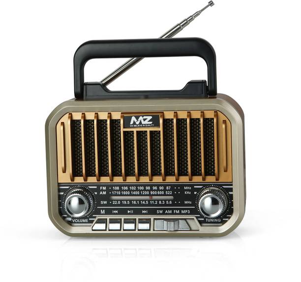 MZ S666 (RETRO RADIO SPEAKER) 1500mAh, High Power with Multi-Functional Features 5 W Bluetooth Speaker