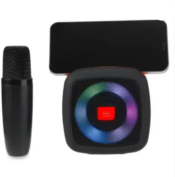 Raptas Wireless Speaker with Karaoke Mic RGB Lights 18 W Bluetooth Speaker