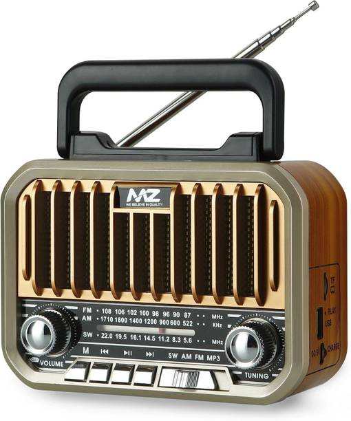 MZ S666 (RETRO RADIO SPEAKER) High Power with Multi-Functional Features, 1500mAh 5 W Bluetooth Speaker