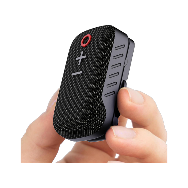 Portronics Talk Three Wearable with Mic,Spring Clip-On,10Hours Playtime 2 W Bluetooth Speaker
