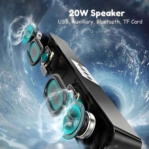 BVEXO High Sound Quality tv Sound Bar with detachable subwoofer SoundBar surround 20 W Bluetooth Speaker