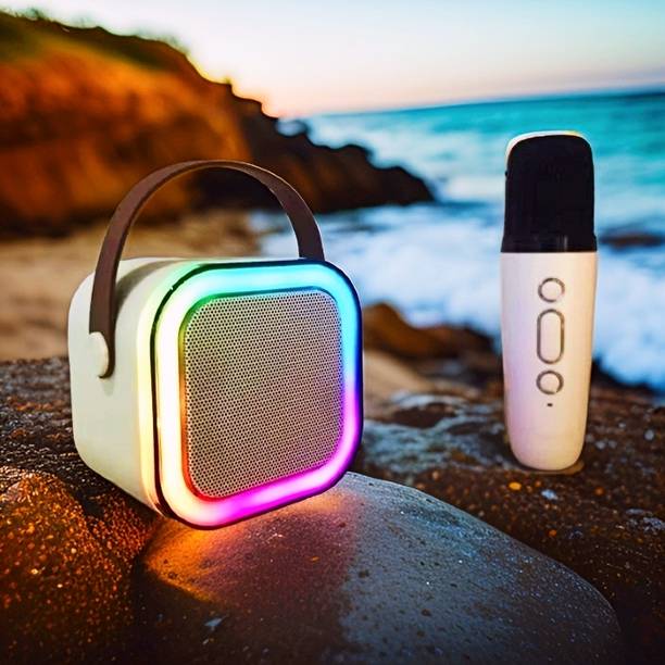 GUGGU Karaoke Speaker K12: Party POP Wireless Bluetooth Speaker with Mic, RGB 16 10 W Bluetooth Speaker