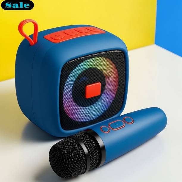 Stybits X353 Mini Bluetooth Speaker with Mic | Rechargeable Karaoke Speaker for Home 10 W Bluetooth Speaker